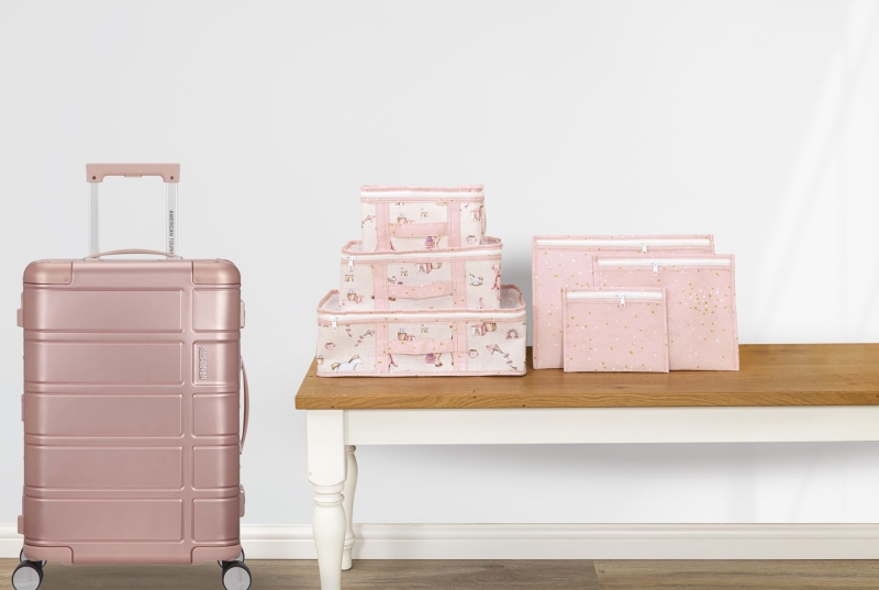 Buti Baby 6 lı Bavul Organizer Seyahat Çantası Pembe 104485 - 2