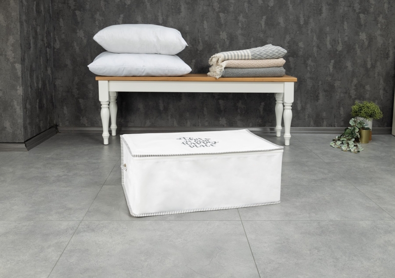 Yatak Altı Baza Hurcu Fermuarlı Düzenleyici İpli Yastık Hurcu 52 x 28 x 22 Cm 104188 - 1