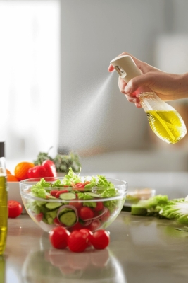 2'li Set Cam Sprey Yağdanlık - Airfryer, Izgara, Fritöz, Salata, Yemek Püskürtmeli Yağdanlık - 3066 - 2