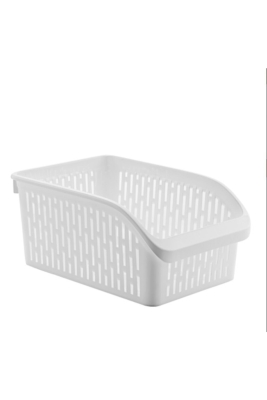 Buzdolabı Sepeti Dolap Içi Düzenleyici Sepet Organizer Beyaz 4 adet 30x16x17 No:2 - 3