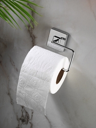 Sas Haus - SAS Delmeye Son Yapışkanlı Premium Tuvalet Kağıtlığı Krom Y-408