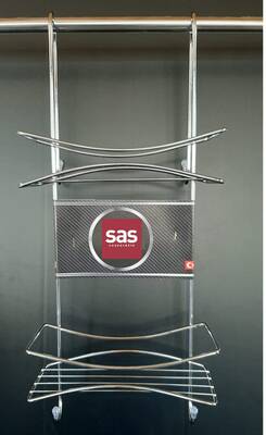 SAS Duşakabin Askılı Düz Banyo Rafı Sas Duş Askısı