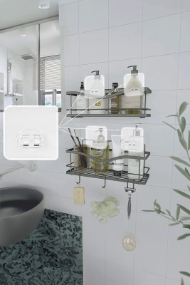 10 Adet 7x7cm Yedek Süper Güçlü Yapışkanlı Askı, 20KG Banyo - Mutfak Raf Tutucu Sticker, Delmesiz - 2