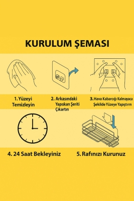 10 Adet 7x7cm Yedek Süper Güçlü Yapışkanlı Askı, 20KG Banyo - Mutfak Raf Tutucu Sticker, Delmesiz - 7