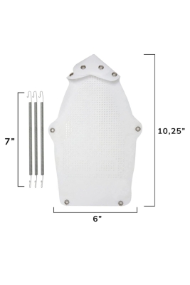 2 Adet Teflon Ütü Altlığı Yanmaz Parlama Önleyici Ütü Koruma Aparat Kaygan Taban Tüm Ütülerle Uyumlu - 8