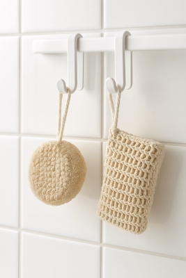 2’li Beyaz Askı Kanca Seti – Banyo & Mutfak Rafları İçin Plastik Askı Aparatı - 4