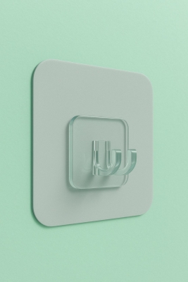 3 Adet 7x7cm Yedek Süper Güçlü Yapışkanlı Askı, 20KG Banyo - Mutfak Raf Tutucu Sticker, Delmesiz - 5