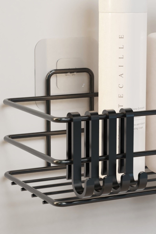 4 Adet Plastik Askı Metal Banyo Mutfak Rafları Için - 2