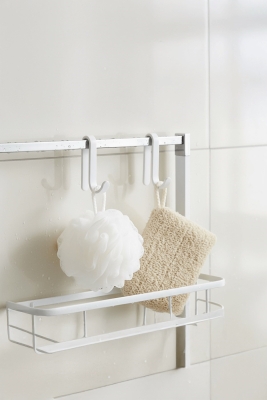 4 Adet Plastik Kanca Askı Metal Banyo Mutfak Rafları Için Beyaz - 3