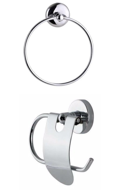 Banyo Aksesuar Seti KROM 2'li Set - 1