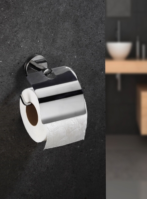 Krom Geniş Kapaklı Tuvalet Kağıtlığı - Sas Haus