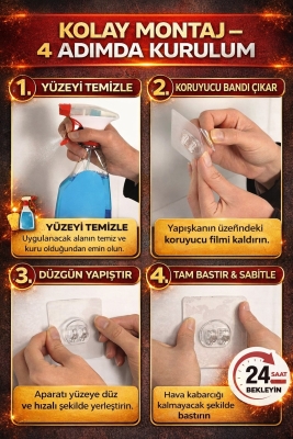 SAS Hausgerate 2 Katlı Yapışkanlı Banyo Rafı – Delmeden Duş Şampuanlık, Siyah Metal Köşe Raf Tş-02 - 8