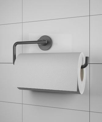 Ömür Boyu Paslanmaz Solo Havluluk Ve Havlu Askılığı Siyah N-009 KASA-66 - Sas Haus