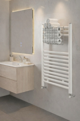Petek Üstü Çok Amaçlı Banyo Rafı – Metal Havluluk & Düzenleyici Sepet 1 Adet Krom - Sas Haus