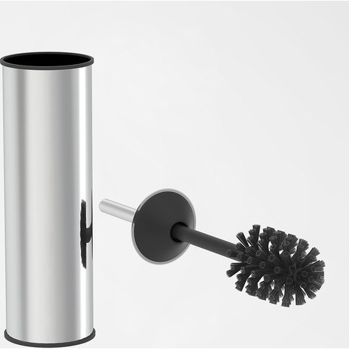Krom 2 Parça Banyo Seti - 5LT Pedallı Banyo Çöp Kovası, Tuvalet/WC, Klozet Fırçası Seti - 8