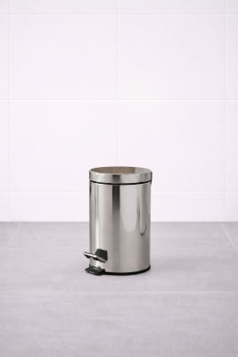 Krom 3 Lt Pedallı Banyo, Mutfak, Tuvalet Çöp Kovası - 4