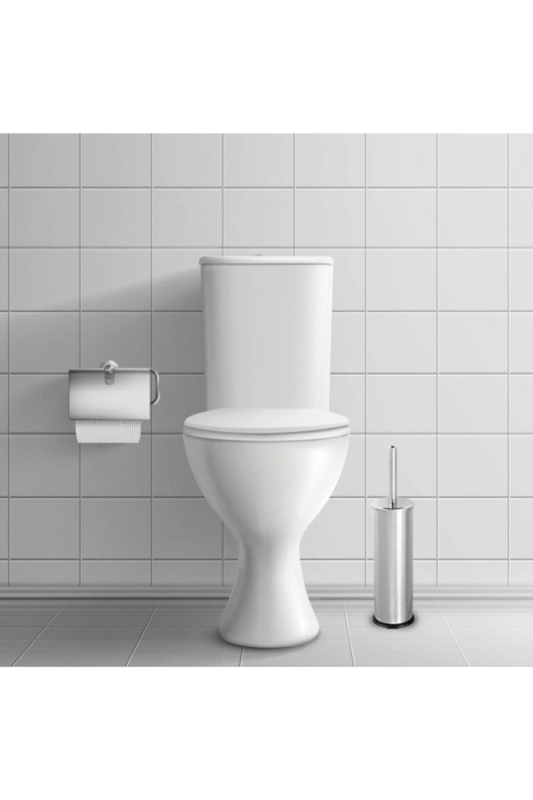 Krom Tuvalet Fırçası, WC, Klozet Fırçası - 3