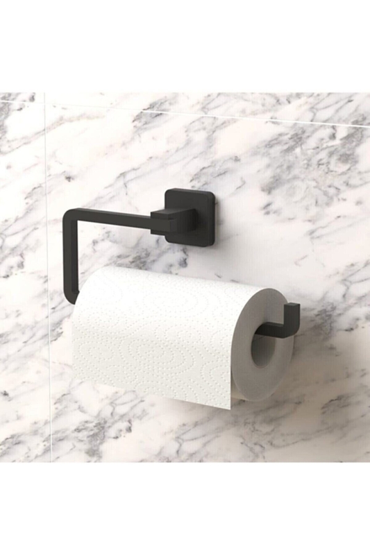 Ömür Boyu Paslanmaz Siyah Solo Havluluk Ve Havlu Askılığı - 4