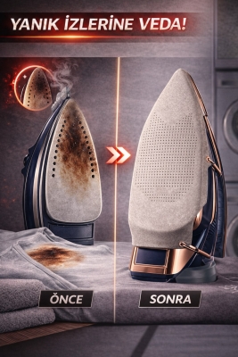 Teflon Ütü Altlığı Yanmaz Parlama Önleyici Ütü Koruma Aparatı Kaygan Taban Tüm Ütülerle Uyumlu - 3