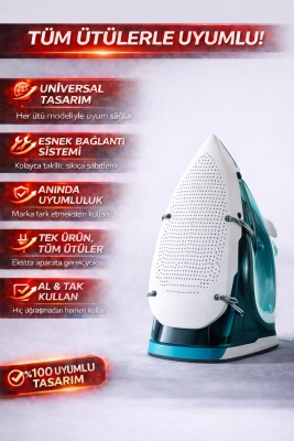 Teflon Ütü Altlığı Yanmaz Parlama Önleyici Ütü Koruma Aparatı Kaygan Taban Tüm Ütülerle Uyumlu - 6