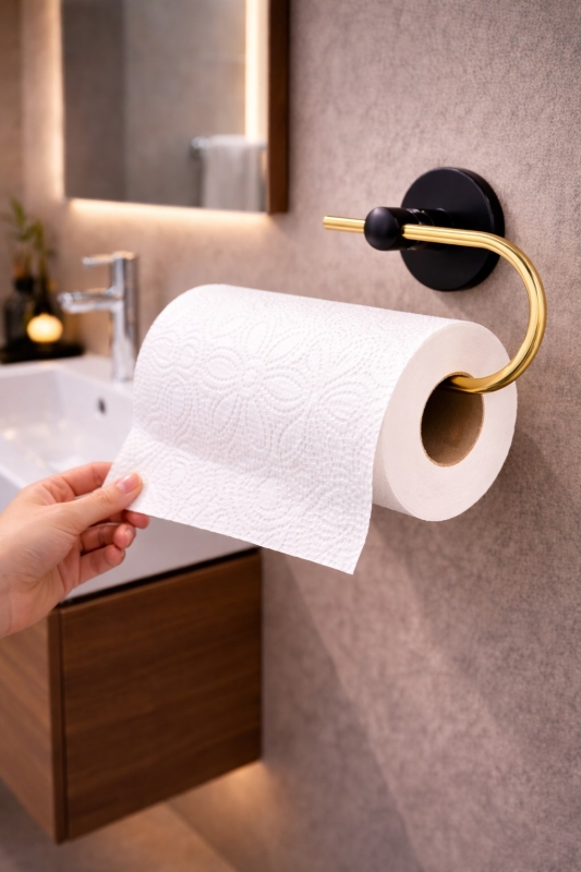 Yapışkanlı Gold Solo Havluluk Duvar Tipi Delme Gerektirmez Banyo Havlu Askılığı S-110 - 2