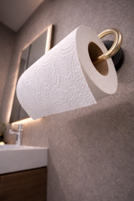 Yapışkanlı Gold Solo Havluluk Duvar Tipi Delme Gerektirmez Banyo Havlu Askılığı S-110 - 5