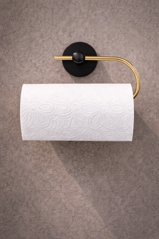 Yapışkanlı Gold Solo Havluluk Duvar Tipi Delme Gerektirmez Banyo Havlu Askılığı S-110 - 6