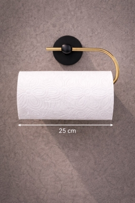 Yapışkanlı Gold Solo Havluluk Duvar Tipi Delme Gerektirmez Banyo Havlu Askılığı S-110 - 7