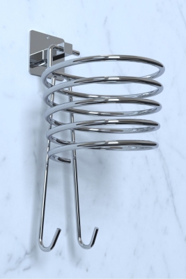 Yapışkanlı Gümüş Fön Makinesi Askısı Saç Kurutma Makinesi Tutacağı YK-710 - 3