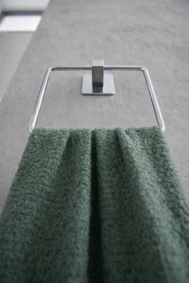 Yapışkanlı Krom Kare Havluluk Banyo Havlu Askılığı S-130 - KTK Kont Serisi - 5