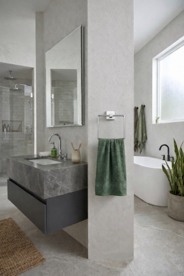 Yapışkanlı Krom Kare Havluluk Banyo Havlu Askılığı S-130 - KTK Kont Serisi - 6