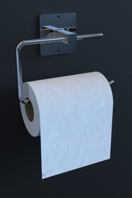 Yapışkanlı Krom WC Kağıtlık / Tuvalet Kağıtlık – Deliksiz Montaj, Ergonomik Tasarım - 5