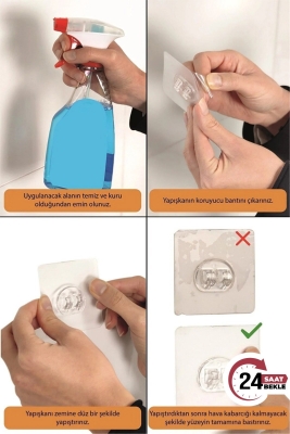 Yapışkanlı Raflı Kağıt Rulo Havluluk Peçetelik Havlu Kağıtlık Siyah Banyo Mutfak Düzenleyici SHR-01 - 8