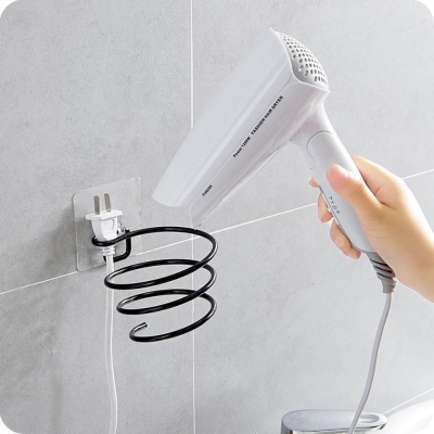 Yapışkanlı Saç Kurutmalık Siyah , Sihirli Yapışkanlı Siyah Saç Kurutma Makine Askısı MS-012 - 6