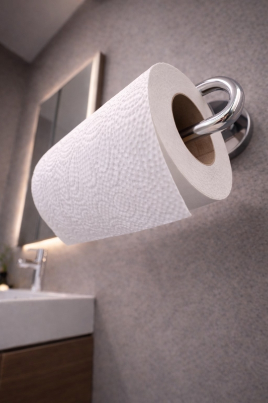 Yapışkanlı Krom Solo Havluluk Duvar Tipi Delme Gerektirmez Havlu Askılığı KASA - 20 - 5