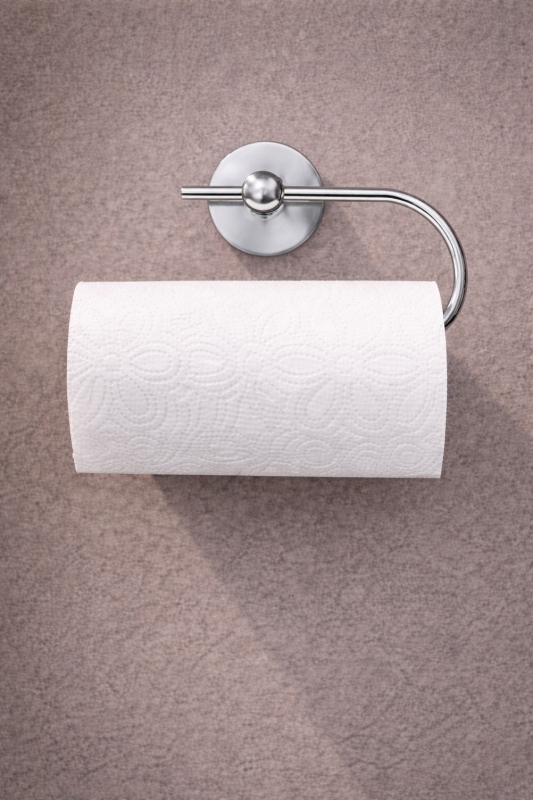 Yapışkanlı Krom Solo Havluluk Duvar Tipi Delme Gerektirmez Havlu Askılığı KASA - 20 - 6