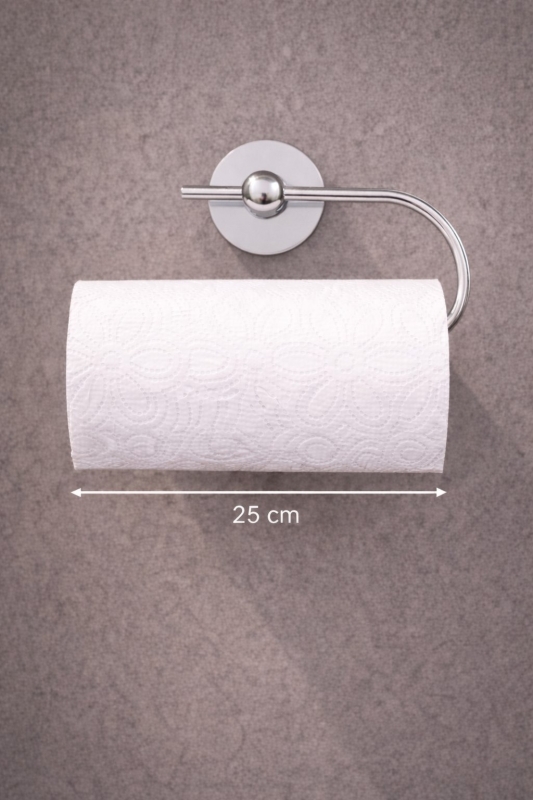 Yapışkanlı Krom Solo Havluluk Duvar Tipi Delme Gerektirmez Havlu Askılığı KASA - 20 - 7