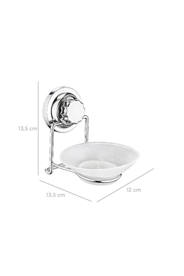 Krom Katı Sabunluk Delmeye Son, Yapışkanlı Düzenleyici - 3
